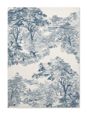 Ted Baker Blue Landscape 100% Cotton Rug - Image 3 of 4