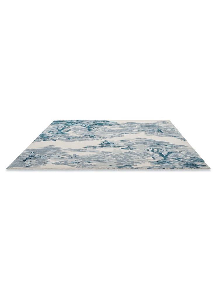 Ted Baker Blue Landscape 100% Cotton Rug - Image 4 of 4