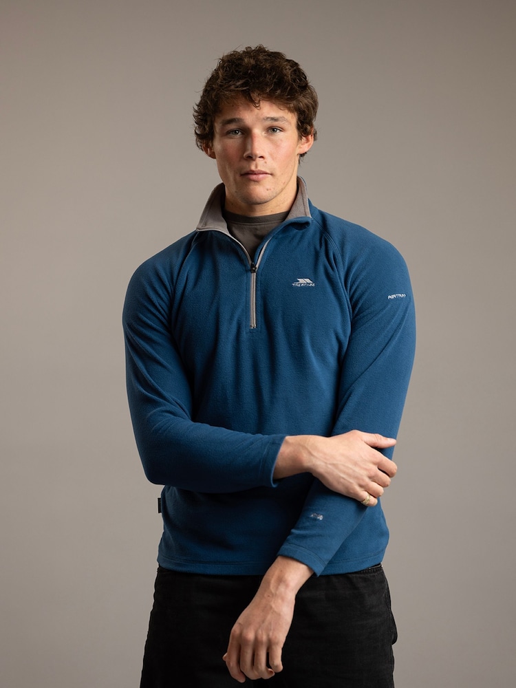 Moder Chrome - Trespass Quarter Zip Blackford Micro Fleece - Slika 1 iz 7 Moder Chrome - Trespass Quarter Zip Blackford Micro Fleece - Slika 1 iz 7