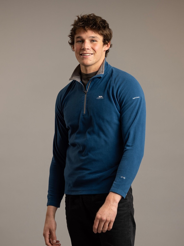 Moder Chrome - Trespass Quarter Zip Blackford Micro Fleece - Slika 2 iz 7 Moder Chrome - Trespass Quarter Zip Blackford Micro Fleece - Slika 2 iz 7