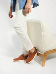 Dune London Brown Standard Fit Travels Colour Detail Trainers - Image 6 of 6