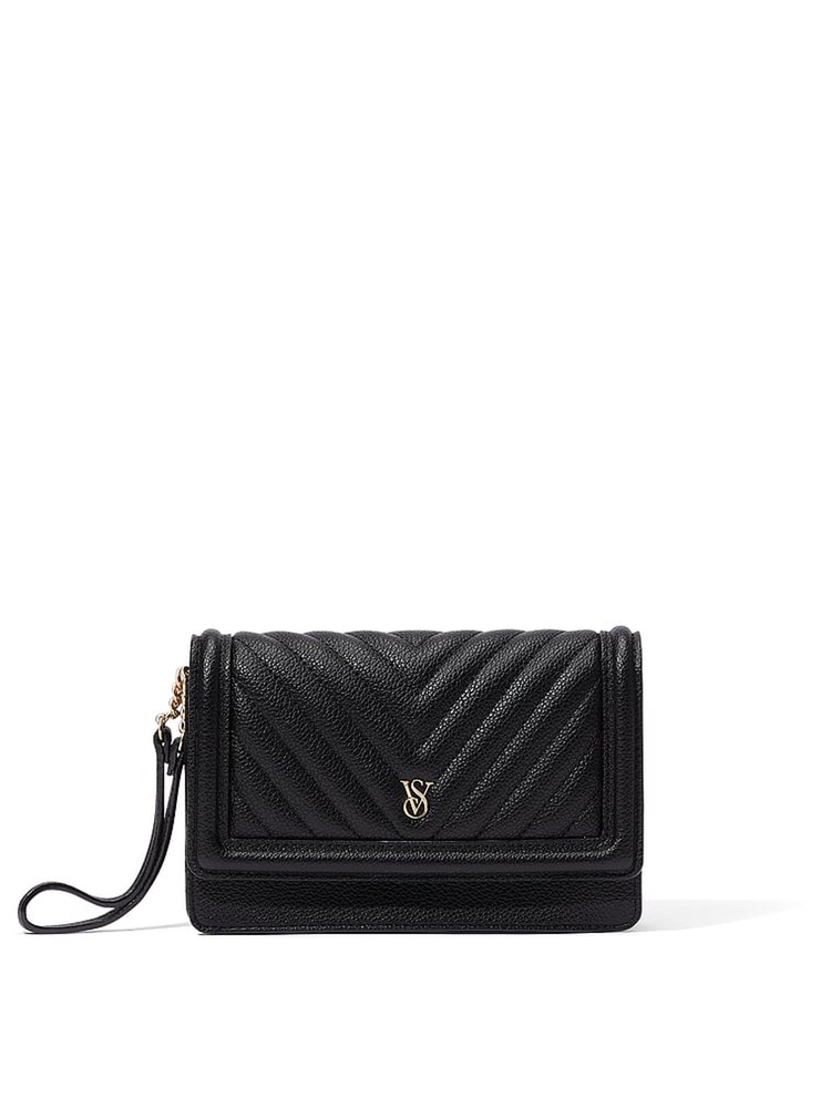 Victoria's Secret Black Clutch Bag - Image 1 of 3 Victoria's Secret Black Clutch Bag - Image 1 of 3