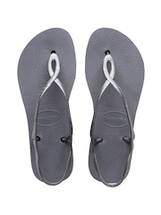 Havaianas Grey Luna Flatform Sandals - Image 2 of 8