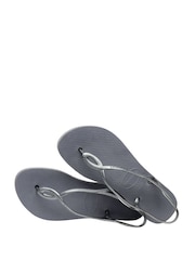 Havaianas Grey Luna Flatform Sandals - Image 5 of 8