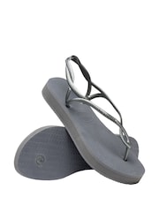 Havaianas Grey Luna Flatform Sandals - Image 6 of 8