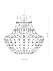 Pink Tahlia Easy Fit Pendant Light Shade - Image 4 of 5