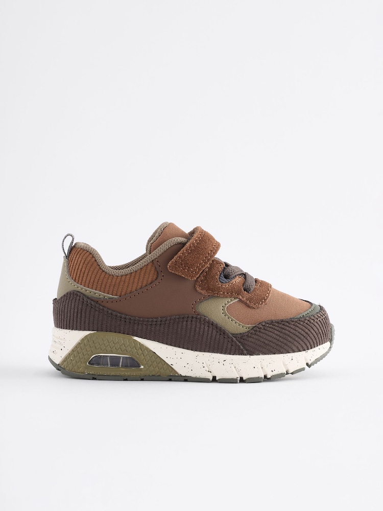 Tan Brown Elastic Lace Trainers - Image 2 of 5 Tan Brown Elastic Lace Trainers - Image 2 of 5