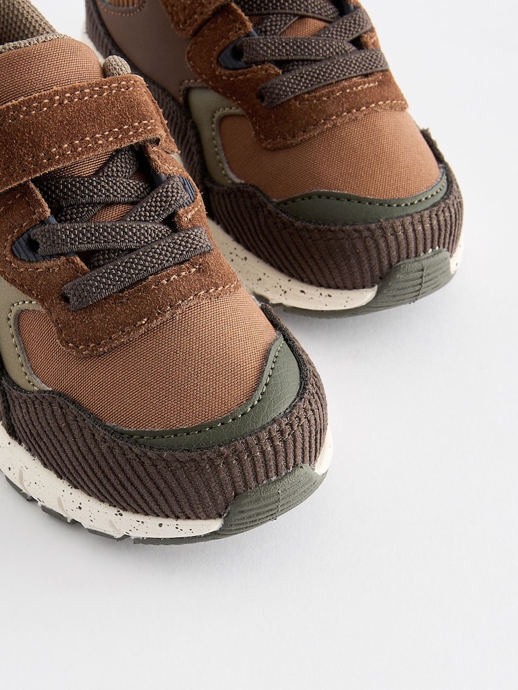 Tan Brown Elastic Lace Trainers - Image 5 of 5 Tan Brown Elastic Lace Trainers - Image 5 of 5