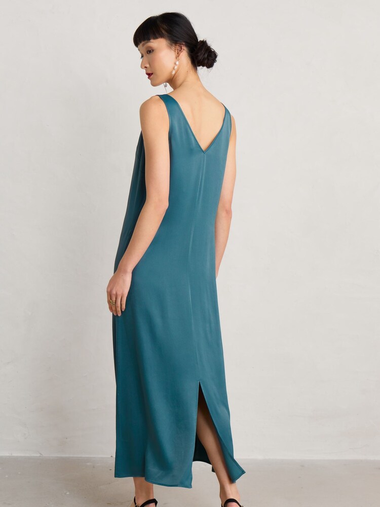 Seasalt Cornwall Blue Wild Clematis Dress - Image 2 of 9 Seasalt Cornwall Blue Wild Clematis Dress - Image 2 of 9