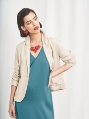 Seasalt Cornwall Blue Wild Clematis Dress - Image 7 of 9