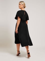 Yours Curve London Buckle Dipped Hem средних размеров платья - Изображение 3 из 5