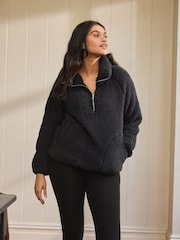 Black Borg Half Zip Jacket - Image 3 of 9