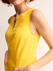 Boden Yellow Helena Chino Short Dress - Image 2 of 5