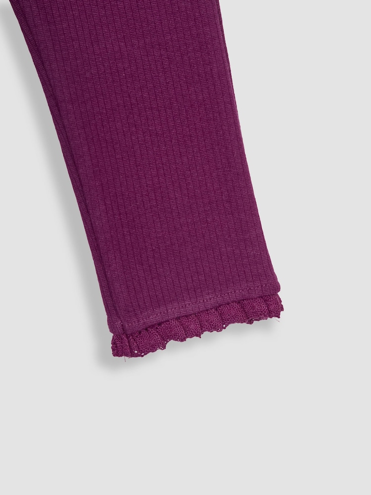 JoJo Maman Bébé Gerippte Leggings im 2er-Pack - Bild 7 von 7