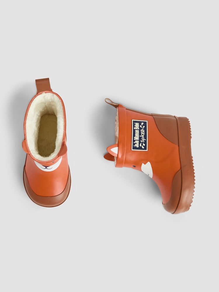 JoJo Maman Bébé Cosy Lined Fox Ankle Wellies - Изображение 4 из 4