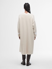 Barbour® Beige Coretta Longline Knitted 100% Cotton Cardigan - Image 2 of 7