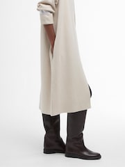 Barbour® Beige Coretta Longline Knitted 100% Cotton Cardigan - Image 6 of 7