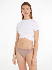 Tommy Hilfiger Black Thongs 3 Pack - Image 2 of 4