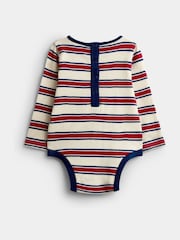 JoJo Maman Bébé Navy Blue Race Car Embroidered Dungaree & Bodysuit Set - Image 3 of 6