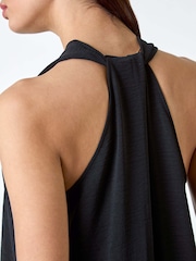 Roman Black Plain Twist Detail Trapeze Maxi Dress - Image 5 of 5