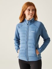 Regatta Blue Womens Clumber Hybrid V Walking Jacket - Image 1 of 9