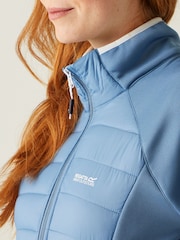 Regatta Blue Womens Clumber Hybrid V Walking Jacket - Image 4 of 9