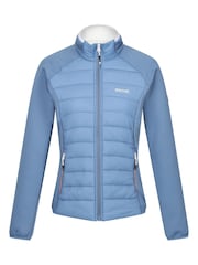 Regatta Blue Womens Clumber Hybrid V Walking Jacket - Image 8 of 9
