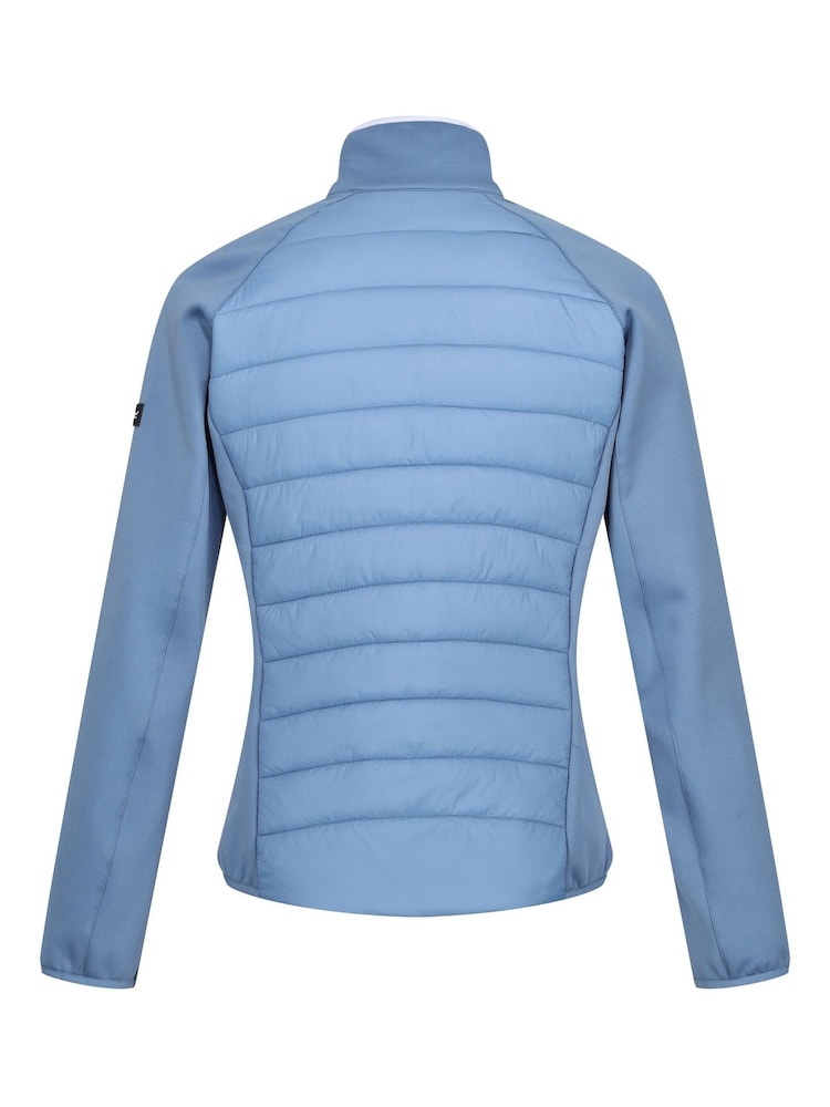 Regatta Blue Womens Clumber Hybrid V Walking Jacket - Image 9 of 9