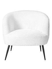 Pacific Black Siena Bouclé Tub Chair With Black Legs - Image 2 of 6