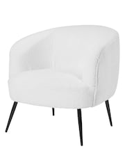 Pacific Black Siena Bouclé Tub Chair With Black Legs - Image 3 of 6