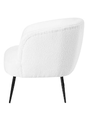 Pacific Black Siena Bouclé Tub Chair With Black Legs - Image 4 of 6