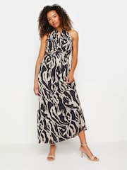 M&Co Brown Mesh Halterneck Dress - Image 2 of 6