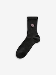Yoga Embroidered Motif Ankle Socks 4 Pack - Image 5 of 5