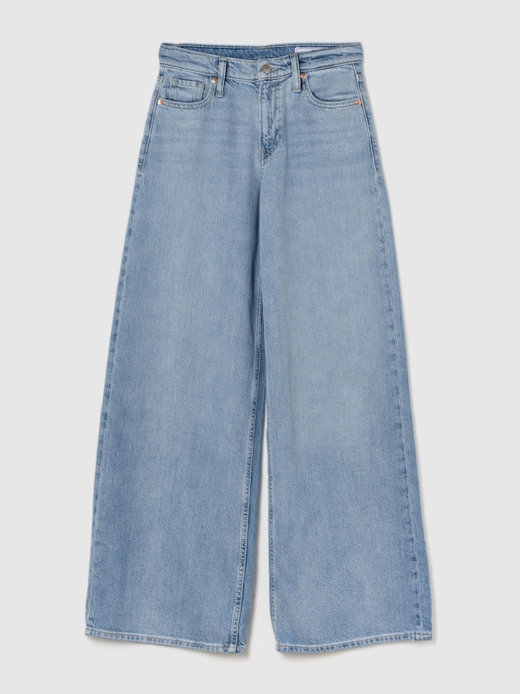Lichtblauw - Gap UltraSoft baggy jeans met halfhoge taille - Image 6 of 7