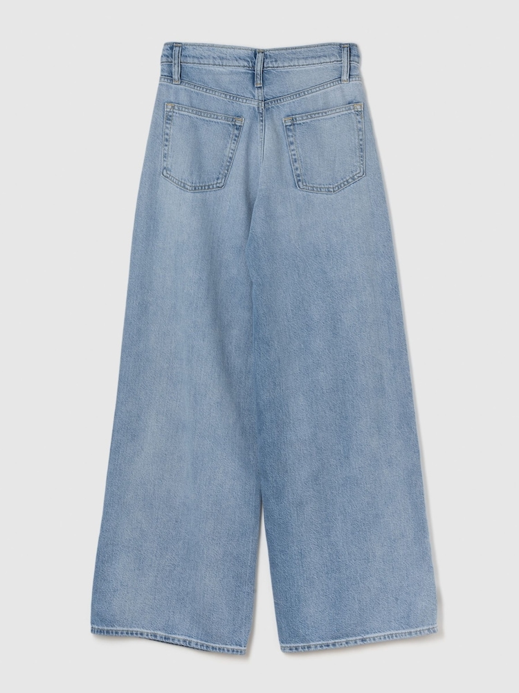 Azul claro - Vaqueros baggy de tiro medio con diseño ultrasuave de Gap - Imagen 7 de 7