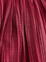 Burgundy Long Sleeve Mesh Dress (3mths-7yrs) - Image 8 of 8