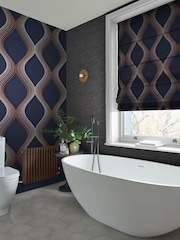 Graham & Brown Blue Euphoria Wallpaper Sample - Image 1 of 3