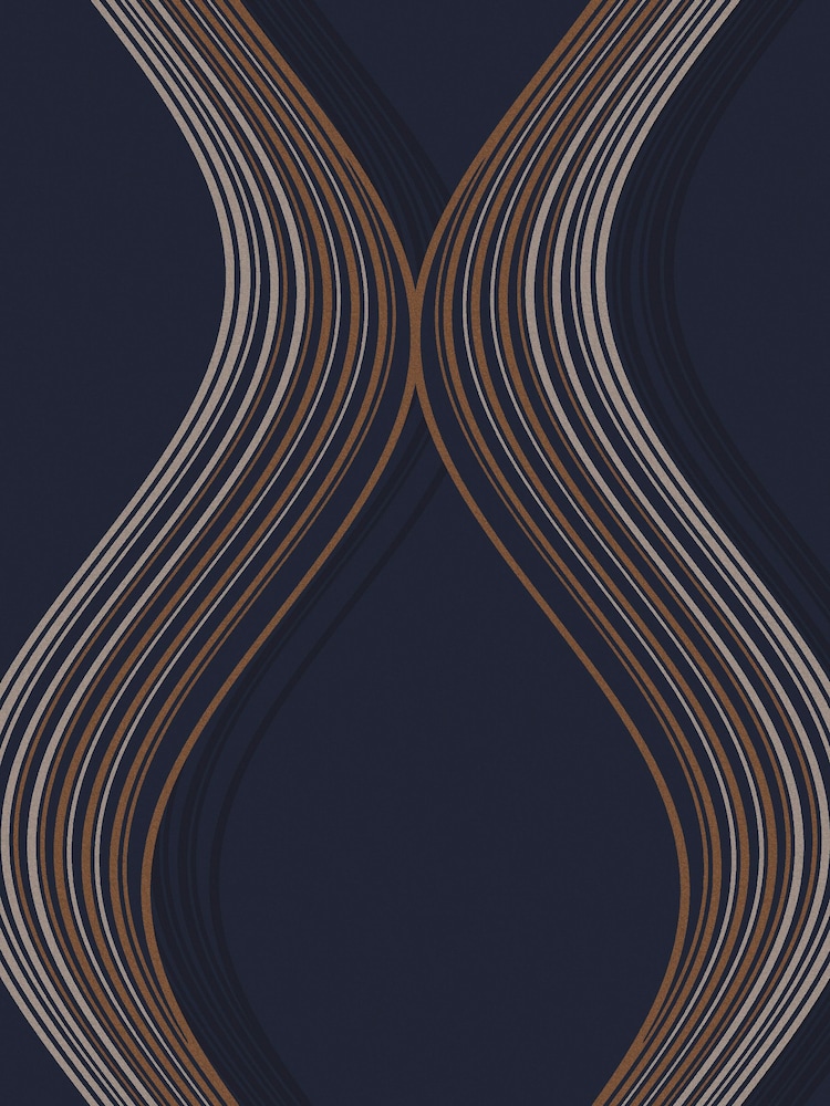 Graham & Brown Blue Euphoria Wallpaper Sample - Image 2 of 3