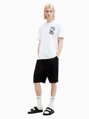 All Saints White Freed Short Sleeve Crew T-Shirt - Image 5 of 8