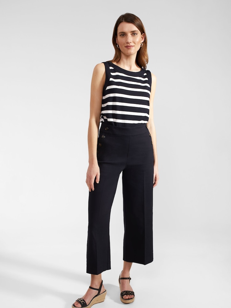 Hobbs Blue Simone Crop Trousers - Image 1 of 7