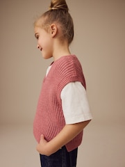 Pink Knitted Tank (3-16yrs) - Image 3 of 7
