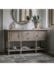Gallery Home Natural Eastfield 2 Drawer 2 Door Sideboard - Image 1 of 6