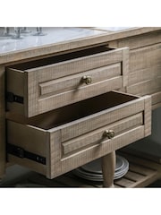 Gallery Home Natural Eastfield 2 Drawer 2 Door Sideboard - Image 3 of 6