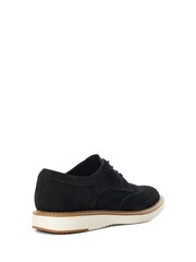 Dune London Black Bronny Brogue Wedges - Image 4 of 5