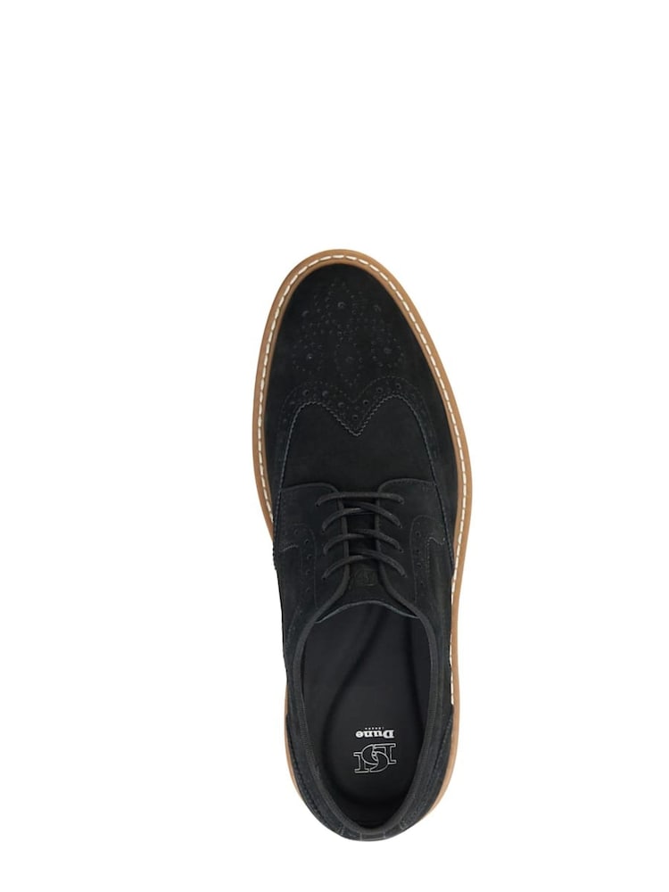 Dune London Black Bronny Brogue Wedges - Image 5 of 5
