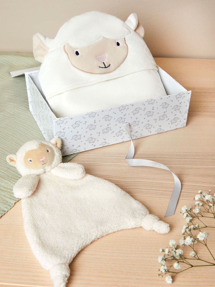 JoJo Maman Bébé Lamb Cuddles Gift Set - Image 1 of 4