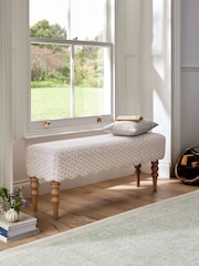 Laura Ashley Glynteg Dusky Rose Pink Bench - Image 1 of 7
