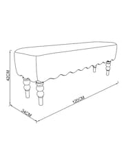 Laura Ashley Glynteg Dusky Rose Pink Bench - Image 7 of 7