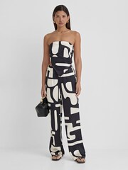 4th & Reckless Black Iris Abstract Trousers - Image 3 of 5
