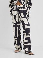 4th & Reckless Black Iris Abstract Trousers - Image 4 of 5